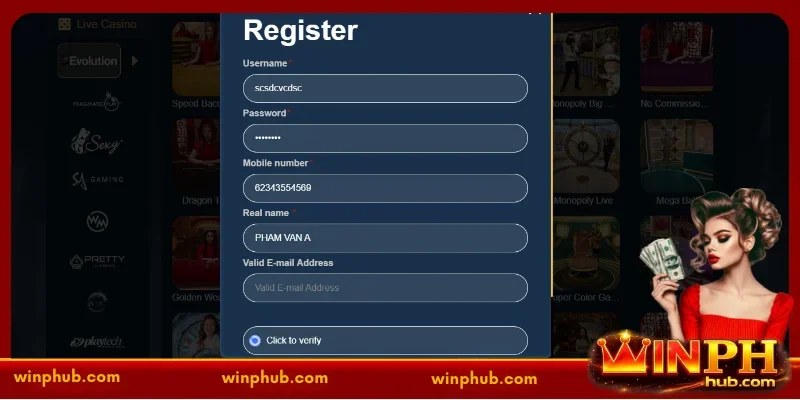 Detailed instructions on how to WINPH Register account