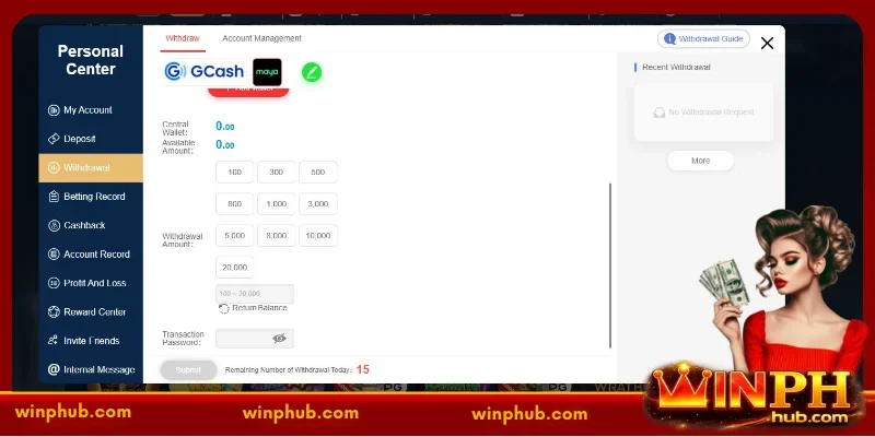 How to withdraw money from WINPH to your account